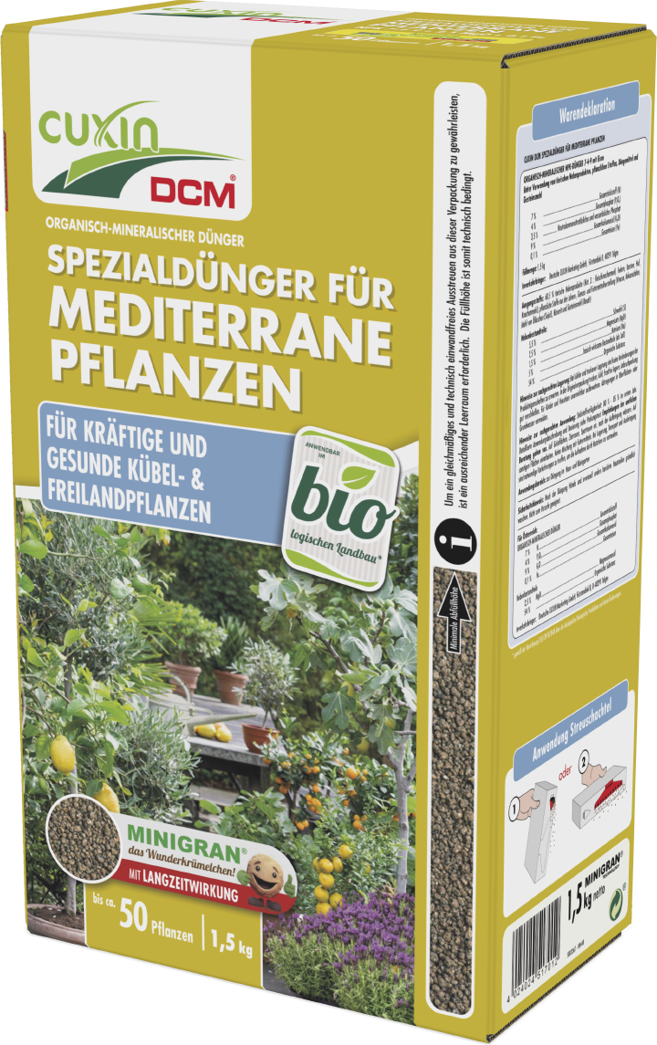 CUXIN Spezialdünger für Mediterrane Pflanzen